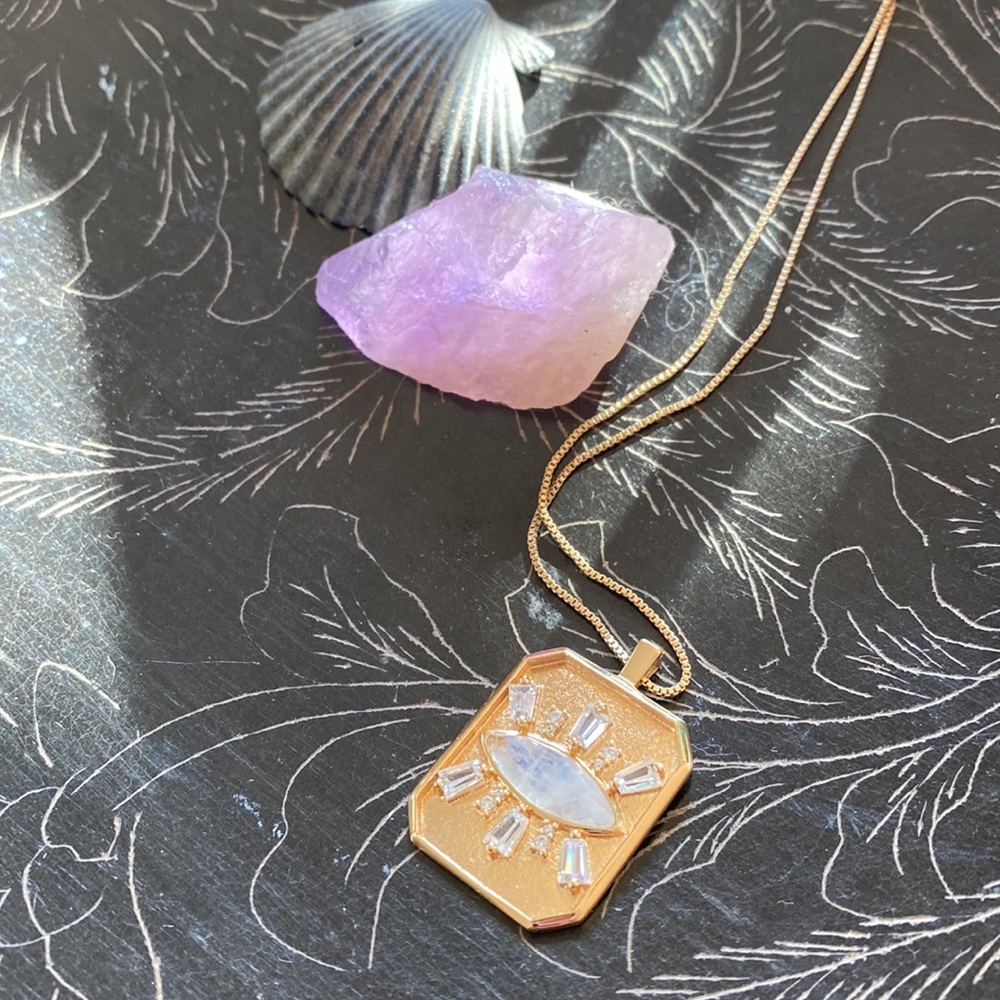 Elizabeth Stone Athena Eye Opal Pendant